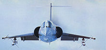 Un Lockheed F-104S del 12º Gruppo del 36º Stormo armato con missili: due AIM-7 Sparrow e due AIM-9 Sidewinder