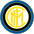 Stemma utilizzato dal 1945 al 1960, con il monogramma FCIM dorato su sfondo bianco.
