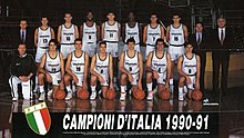 La Juvecaserta campione d'Italia nella stagione 1990-1991