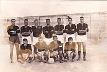 Una formazione dell'U.S. Crotone 1961-1962:Giannattasio (p), Giuffrida, Castaldi, Cherubini, Forin, Marcos, Paolini, Ravelli, Rampazzo, Pisani, Fino.