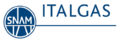 Il logo Italgas ai tempi in cui era parte del gruppo Snam dal 2011 al 2016