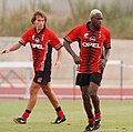 Giampiero Maini et Ibraim Ba - AC Milan - 1997-1998.jpg