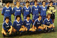 Una formazione del Como nella stagione 1983-1984, durante un decennio di stabile militanza in Serie A