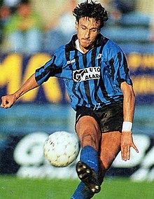 Scarafoni in azione al Pisa nel 1992