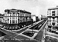 L'Olona esondato nel quartiere milanese della Maddalena nel 1917