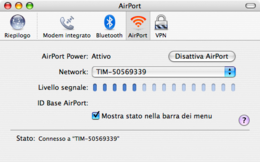 Connessione Internet su Mac OS X Tiger