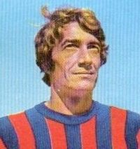 Marco Fazzi, primatista di presenze e reti nonché capitano dal 1974 al 1978.