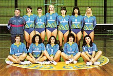 La squadra di pallavolo femminile dell'Amazzoni Agrigento nella stagione 1993-94, finalista in Coppa CEV.