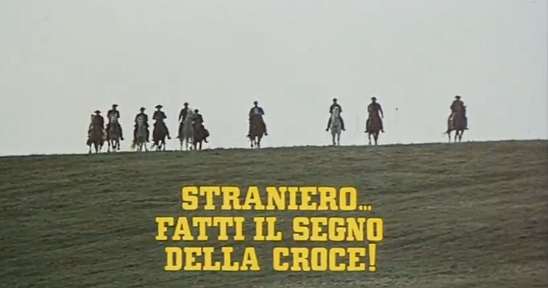 Straniero... fatti il segno della croce!