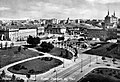 Piazza Leonardo da Vinci e il Politecnico di Milano nel 1950