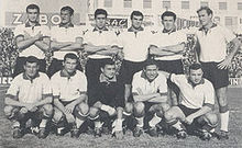 Matteucci (accosciato, al centro) nella SPAL del 1960-1961