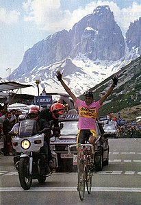 Franco Chioccioli - Giro d'Italia 1991, Passo Pordoi.jpg