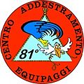 Distintivo dell'81º Centro Addestramento Equipaggi di Cervia.