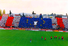 Coreografia della Curva Sud in Vicenza-Roma 2-1 del 14 aprile 1996.