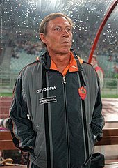 Zeman sulla panchina della Roma nel 1997