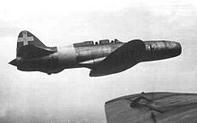 Il Campini-Caproni C.C.2 durante il volo Milano-Roma del 30 novembre 1941