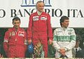 GP d'Italia 1984 - Monza - Alboreto, Lauda e Patrese.jpg