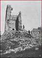 Torre del castello di Graines prima del restauro del D'Andrade