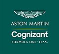 Het composietlogo van Aston Martin Cognizant Formula One Team gebruikt in het seizoen 2021