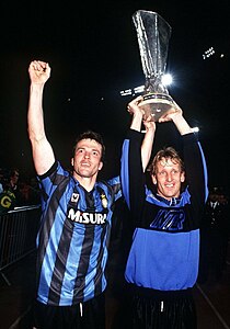 FC Inter - Coppa UEFA 1990-91 - Matthäus, Brehme.jpg