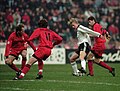 Ligue des Champions 1996-97 - Milan vs Rosenborg - Baresi, Costacurta, Iversen, Boban.jpg