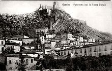 L'antico centro di Cassino ai piedi della Rocca Janula.