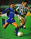 Emilio Butragueño et Luciano Favero - Juventus vs Real Madrid - Coupe des Champions 1986-87.jpg
