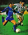Emilio Butragueño et Luciano Favero - Juventus vs Real Madrid - Coupe des Champions 1986-87.jpg