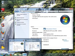 Windows Aero fonctionnant sous Windows 7