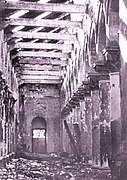 O interior da Catedral após os atentados de 12 a 13 de junho de 1943