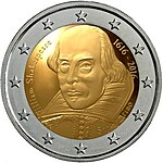 Monedă comemorativă de 2 euro san marino 2016 Shakespeare.jpeg
