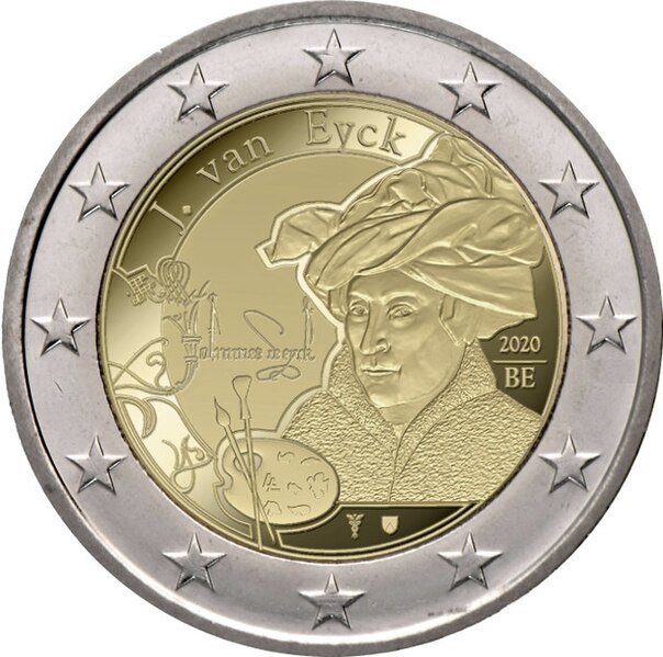 File:2 euro commemorativo belgio 2020 Eyck.jpeg