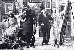 Tre immagini di pellicole prodotte dalla "Milano Films" nel 1911. Dall'alto Odissea (sopravvissuto), Odio di gitana e Cuor di fanciulla, entrambi perduti