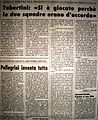 Interviu cu arbitrul Turbertini, Resto del Carlino din 10/06/81