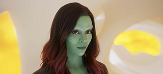 Gamora interpretata da Zoe Saldana nel film Guardiani della Galassia Vol. 2.