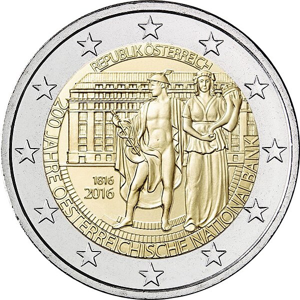 File:2 euro commemorativi austria 2016 200 anni banca nazionale.jpeg