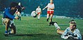 Italie vs Danemark (Pise, 1989) - Gianluca Vialli et Peter Schmeichel.jpg
