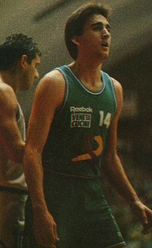 Del Negro con la maglia della Benetton Treviso