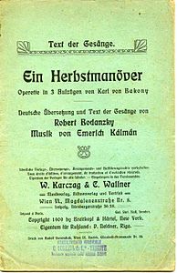 Livret Ein Herbstmanöver 1909.jpg