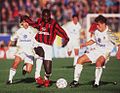 Serie A 1995-96 - Parme vs Milan - George Weah et Fabio Cannavaro.jpg