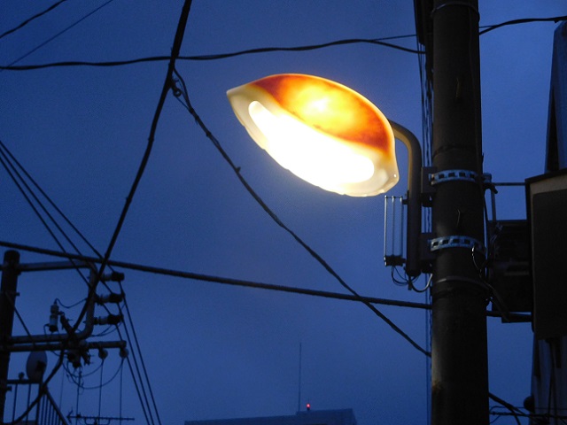 ファイル:Gyoza-Shaped Light in Utsunomiya.jpg