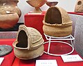 高部30号墳・32号墳出土品 千葉県木更津市。木更津市郷土博物館金のすず展示。