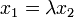 ~x_1=lambda x_2