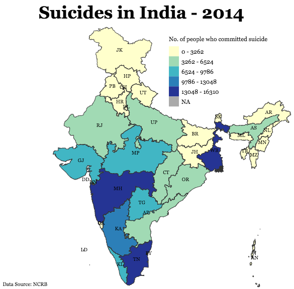 ಚಿತ್ರ:Statewise Distribution Of Suicides In India in 2014.png