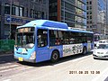 서울특별시 한성운수 소속 145번 2009년식 저상 뉴 슈퍼 에어로시티 SE 페이스리프트 천연가스버스