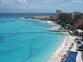 Cancun from hotel room(Riu Cancun).jpg