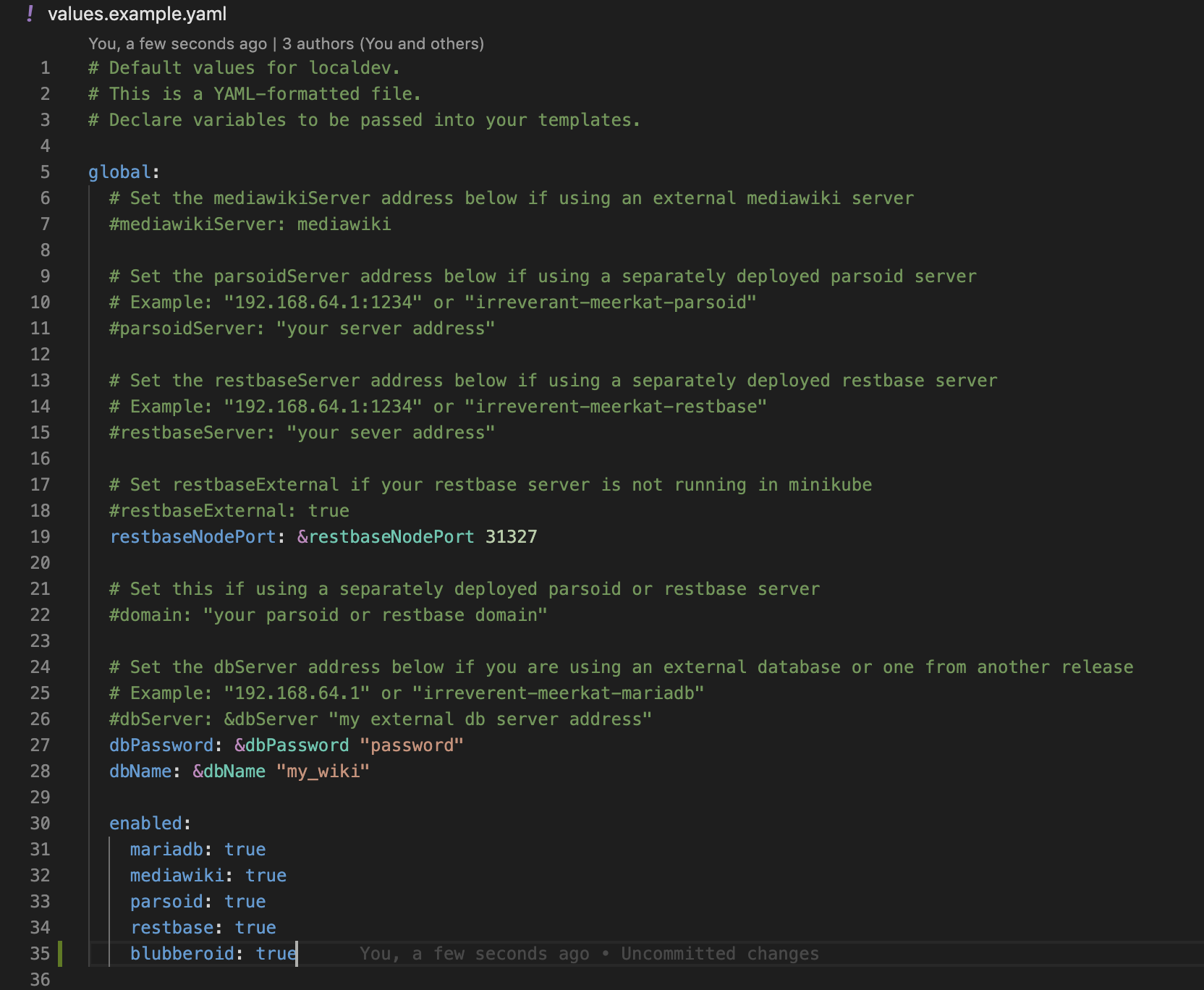 Yaml mapping