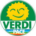 Logo vun der italieenescher Grénge-Partei Federazione dei Verdi mat enger modifizéierter Versioun