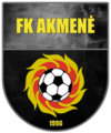 Dabartinis logotipas FK AKMENĖ.