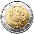 €2 commemorative coin Luxembourg 2006.jpg
